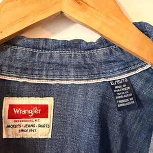Wrangler Blue Denim Shirt XL